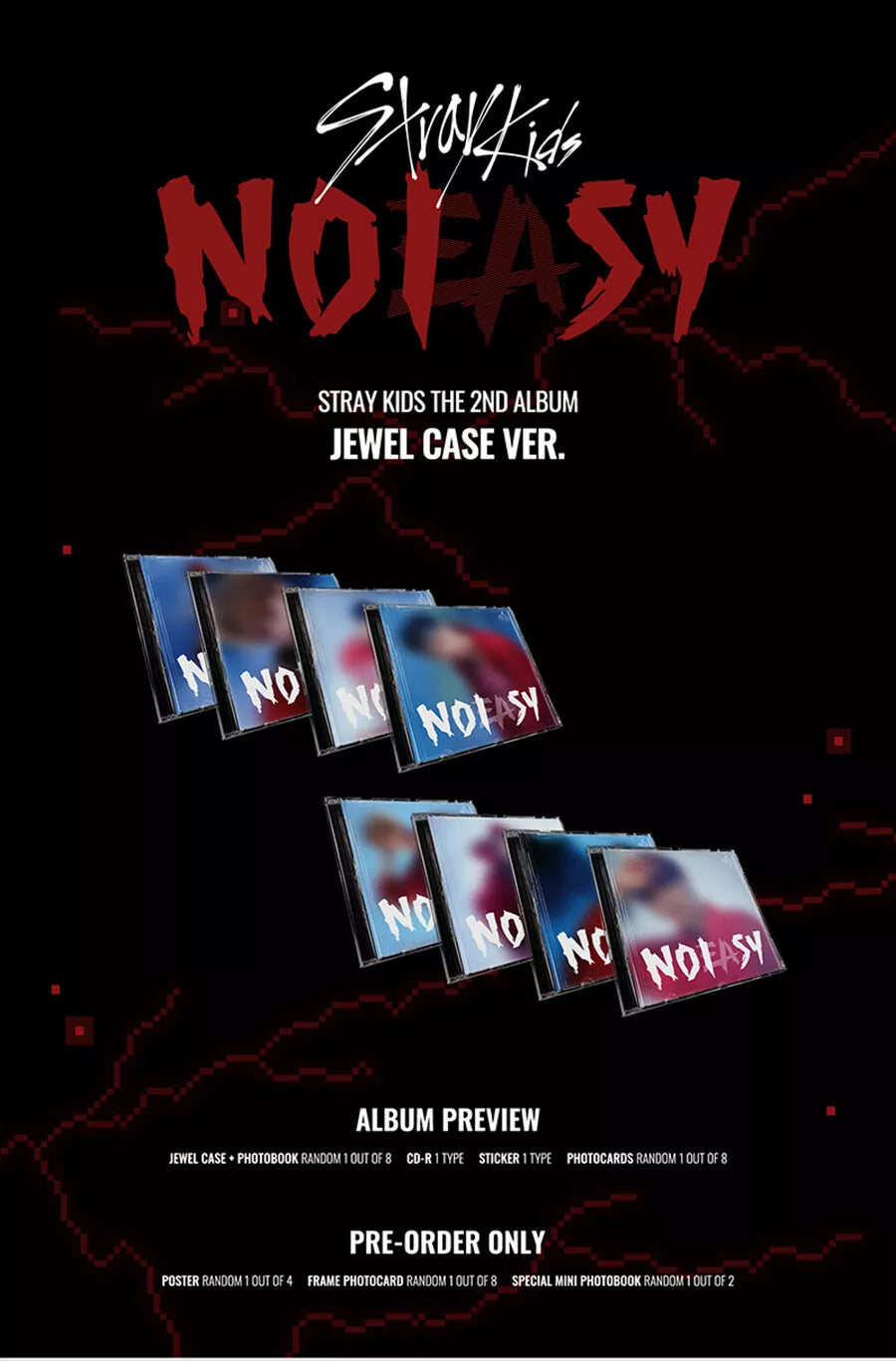 STRAY KIDS - NOEASY (Jewel Case Ver.)