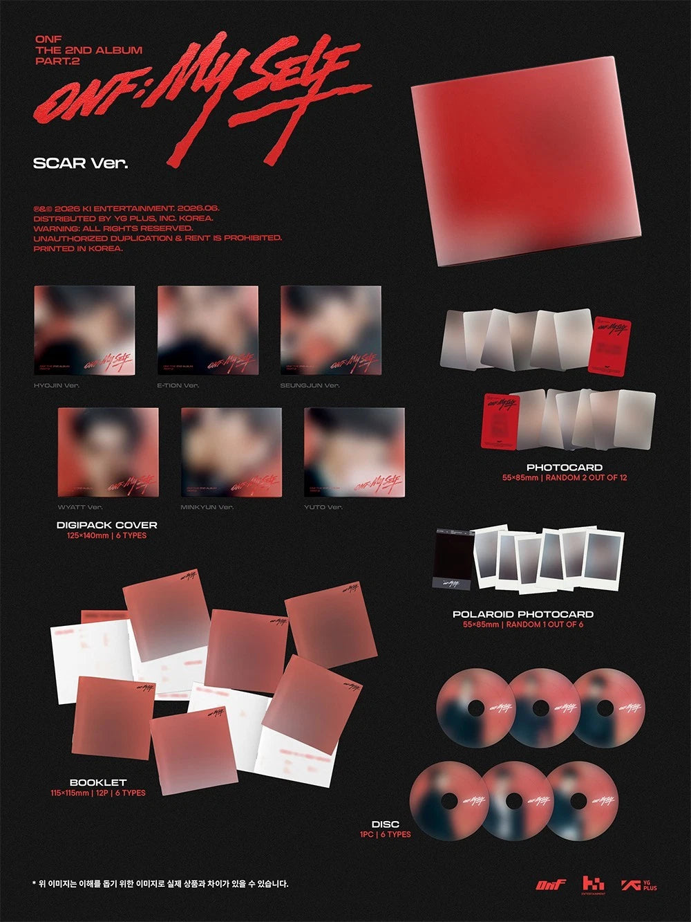 [PRE-VENTA] ONF - ONF:MY SELF (Digipack Ver.)