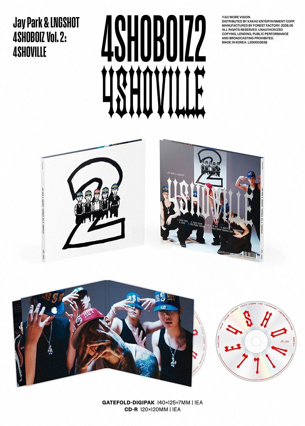 [PRE-VENTA] Jay Park & LNGSHOT - Mixtape 4SHOBOIZ Vol. 2: 4SHOVILLE