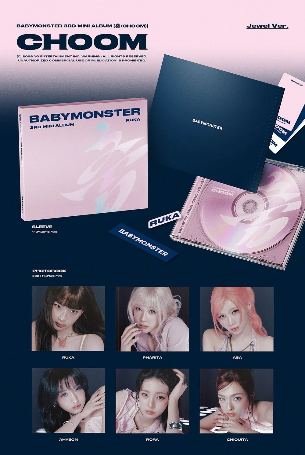 BABYMONSTER - CHOOM (Jewel Ver.)