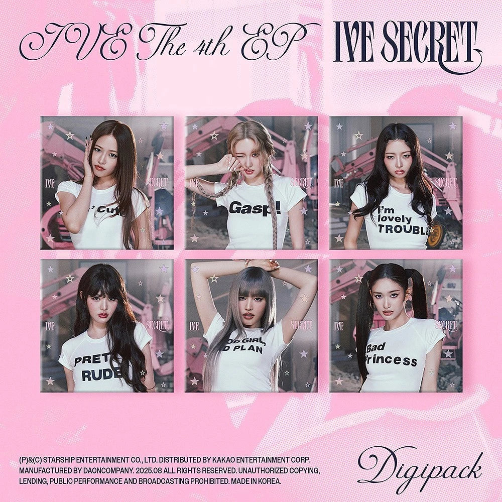 IVE - IVE SECRET (Digipack Ver.) (SET 6 VER.)