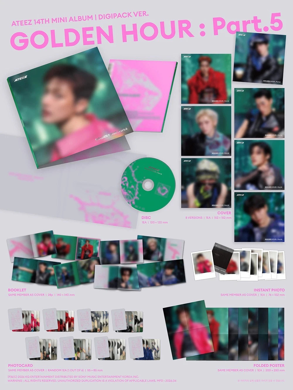 [PRE-VENTA] ATEEZ - GOLDEN HOUR : Part.5 (DIGIPACK Ver.)