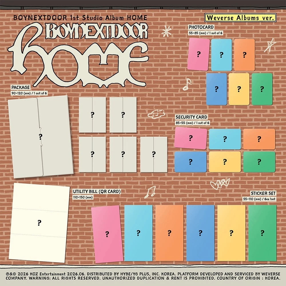 [PRE-VENTA] BOYNEXTDOOR - HOME (Weverse Ver.)