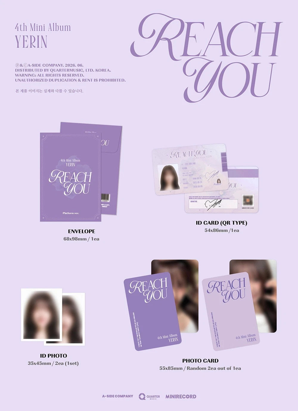 [PRE-VENTA] YERIN - REACH YOU (Platform Ver.)