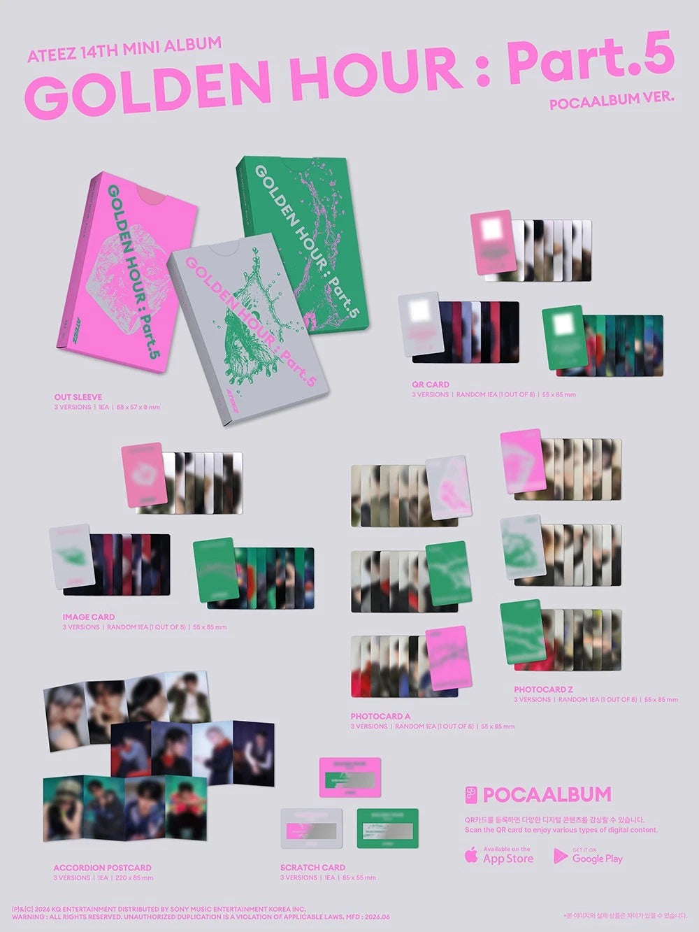 [PRE-VENTA] ATEEZ - GOLDEN HOUR : Part.5 (Poca Album Ver.)